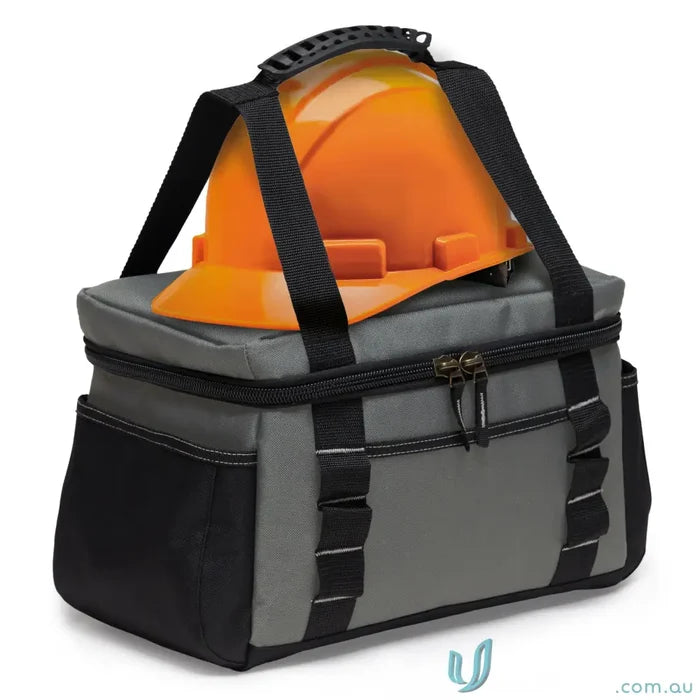 adjustable strap cooler IGHHC HardHat Insulated Cooler Bag with Adjustable Strap â€“ Steel Grey