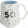 HELLO 50 17 OZ GEOMETRIC CUP - Cardsmart & Gift