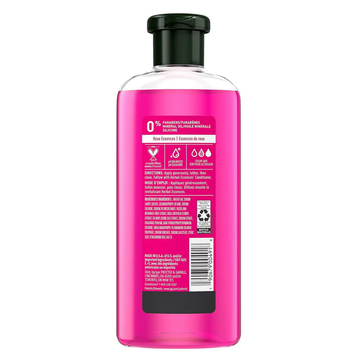 Herbal Essences Color Me Happy Shampoo and Body Wash for Color-Treated Hair, Moroccan Rose Scent, 11.7 oz - 6 Pack