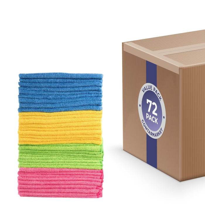 Hometex Microfiber Towels, 72 pack