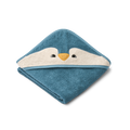 Liewood - Hooded Towel - Organic Cotton - Penguin - Oceanview Mix