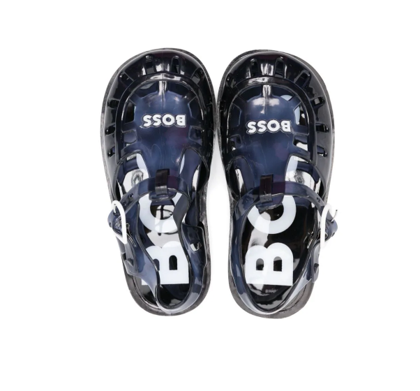 HUGO BOSS logo-embossed jelly sandals