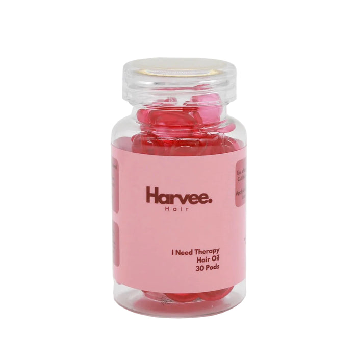 Harvee hair oil pods on a white background
