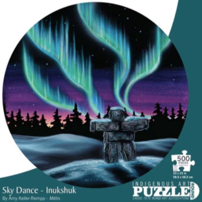 INDIGENOUS COLLECTION 500 Piece Round Puzzle - Sky Dance
