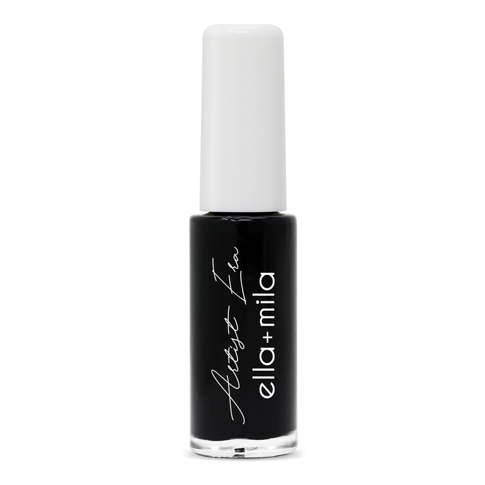 Ink-redible black nail art liner polish with fine brush – ella+mila Artist Era