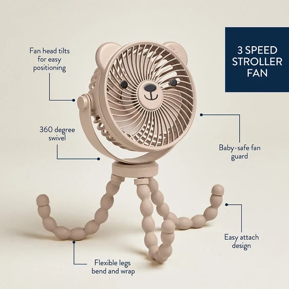 Itzy Ritzy Itzy Breeze 3-Speed Stroller Fan (two colors!)