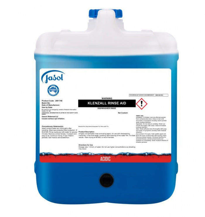 Jasol Klenzall Rinse Aid Dishwasher Rinse