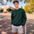 Dark green fleecy sweat urban fit for JBs Kids Fleecy Sweater