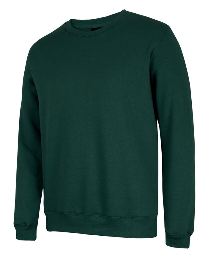 JBs Kids fleecy sweat urban fit dark green crewneck with ribbed cuffs