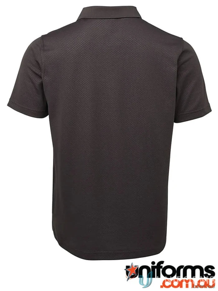 Dark gray JBs Podium Cotton yardage polo 7cyp with straight hem for a sharp look