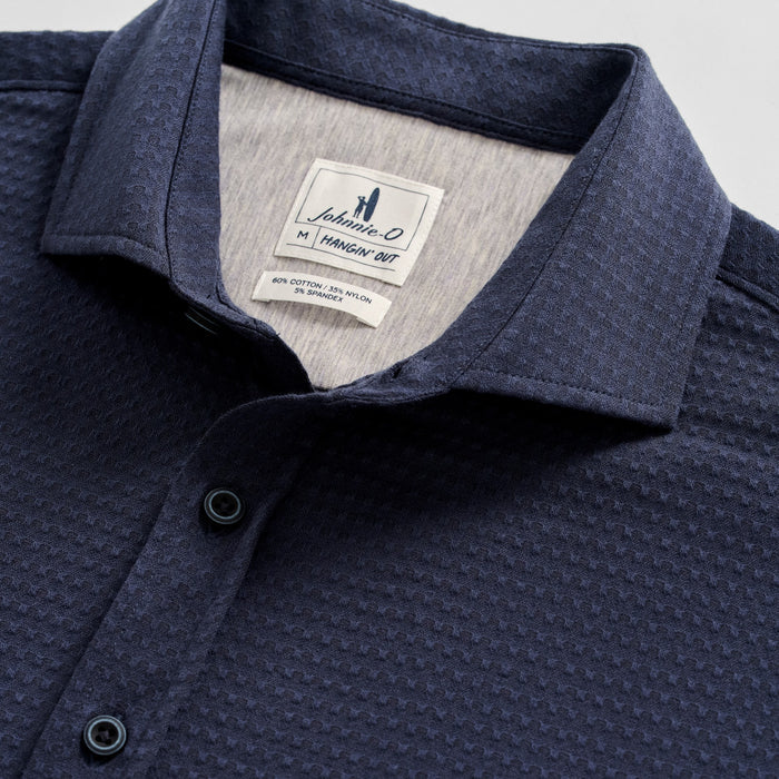 Johnnie O Men's Surfsucker Short Sleeve Button Up