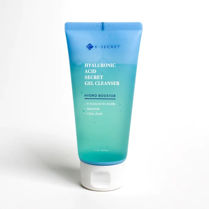 K SECRET hyaluronic acid secret gel cleanser hydro booster غسول البشرة بالهايلرونك اسد