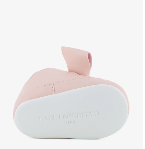 KARL LAGERFELD bow-detail Choupette-patch pre-walkers