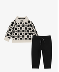 KARL LAGERFELD check-pattern tracksuit