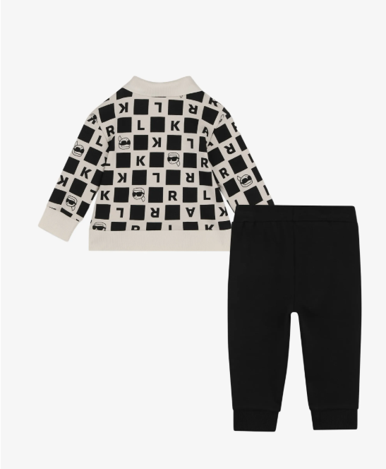 KARL LAGERFELD check-pattern tracksuit