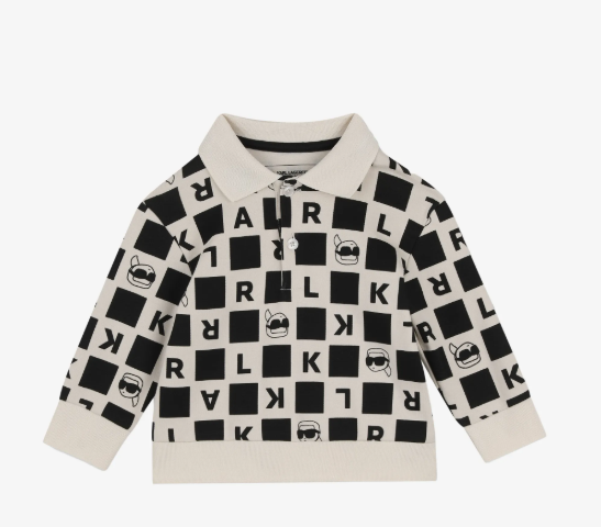 KARL LAGERFELD check-pattern tracksuit