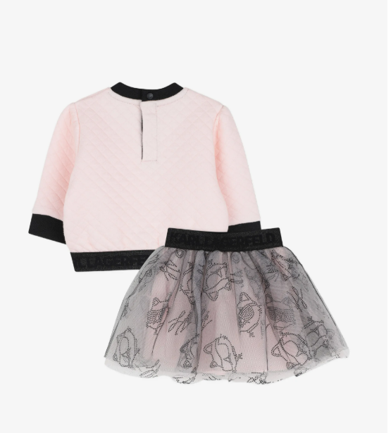 KARL LAGERFELD quilted tulle skirt set