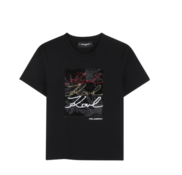 KARL LAGERFELD Sequin graphic T-shirt