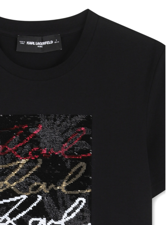 KARL LAGERFELD Sequin graphic T-shirt