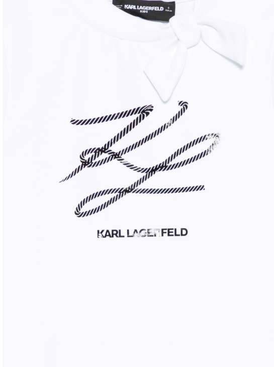 KARL LAGERFELD Tie graphic tshirt