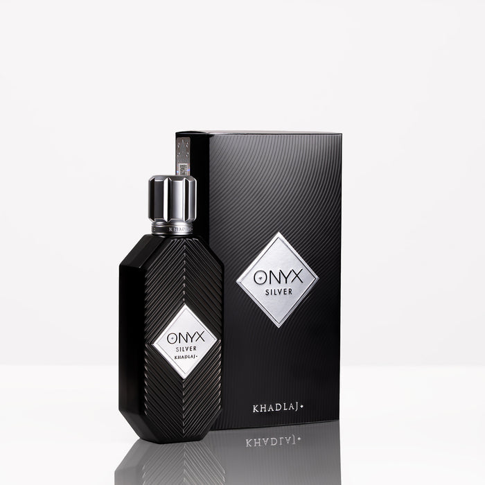 KHADLAJ ONYX SILVER 100 ML EAU DE PARFUM FOR MEN AND WOMEN - Khadlaj Perfumes