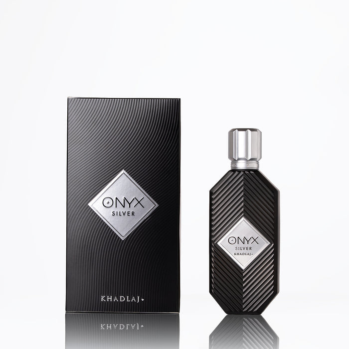 KHADLAJ ONYX SILVER 100 ML EAU DE PARFUM FOR MEN AND WOMEN - Khadlaj Perfumes