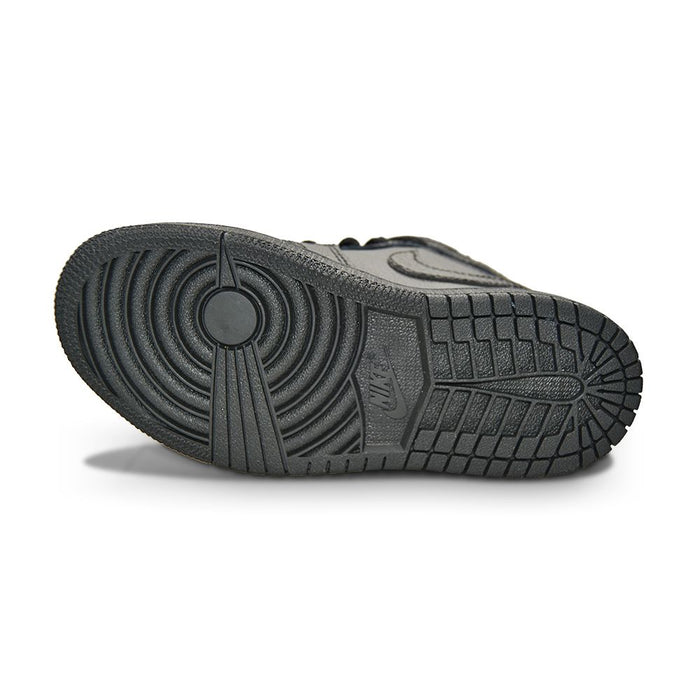 Kids Nike Air Jordan 1 Mid (PS) "Triple Black"