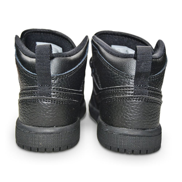 Kids Nike Air Jordan 1 Mid (PS) "Triple Black"