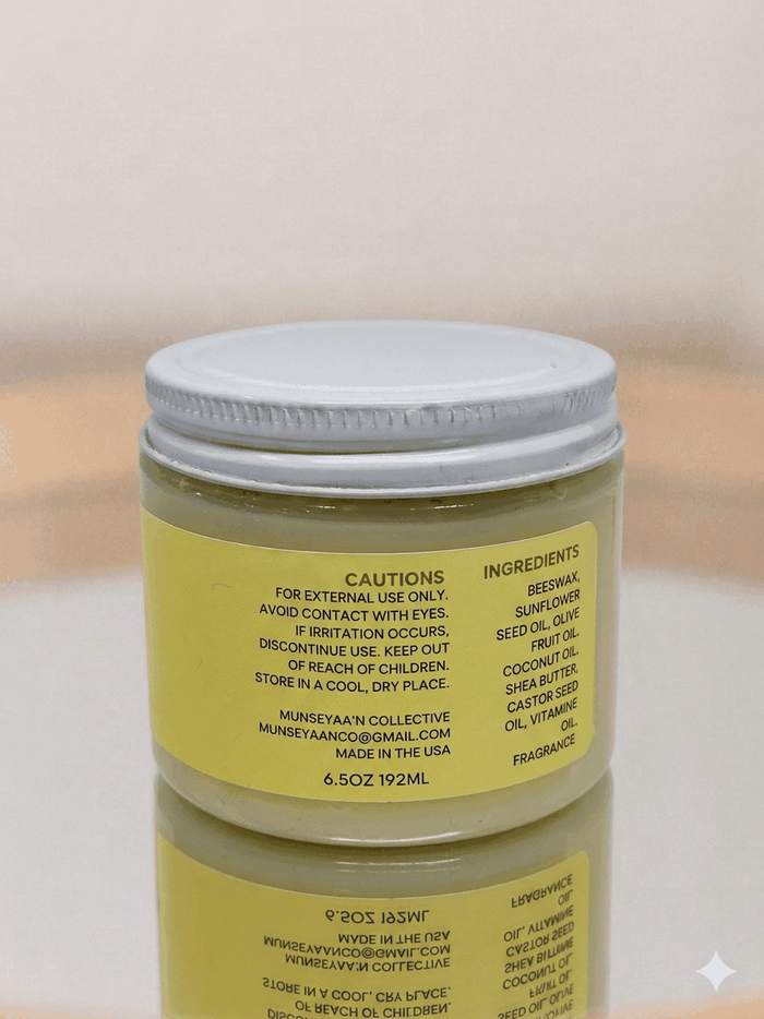 Kids Hair Growth Balm jar with natural oils and butters for healthy scalp and thicker hair