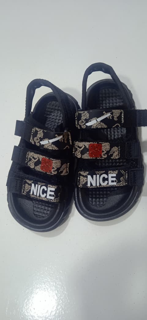 Kids NICE Sport Sandals - Black (Sizes 26-35)