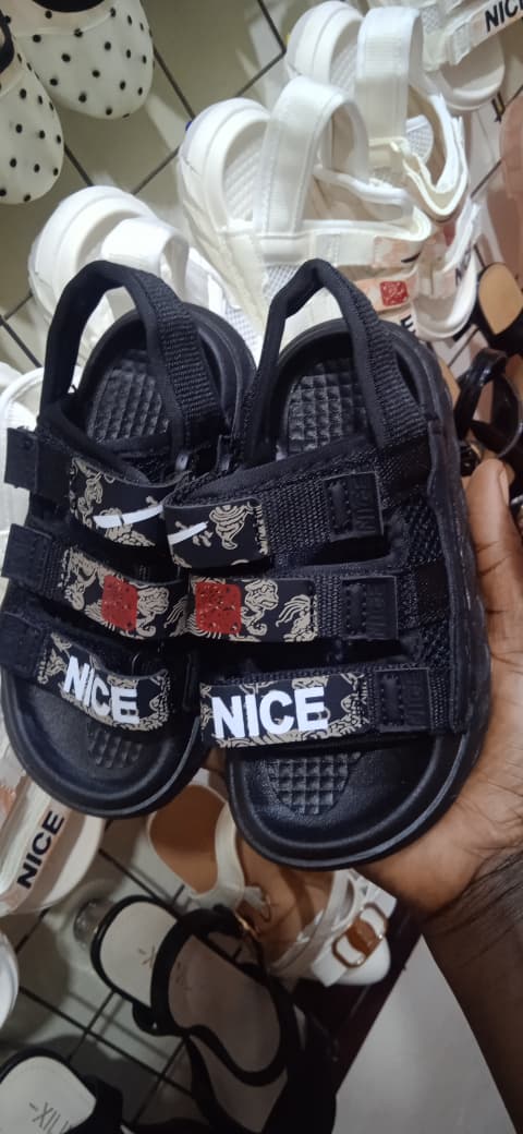 Kids NICE Sport Sandals - Black (Sizes 26-35)