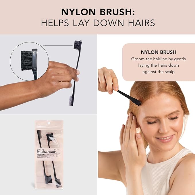 Kitsch Dual Edge Brush and Comb