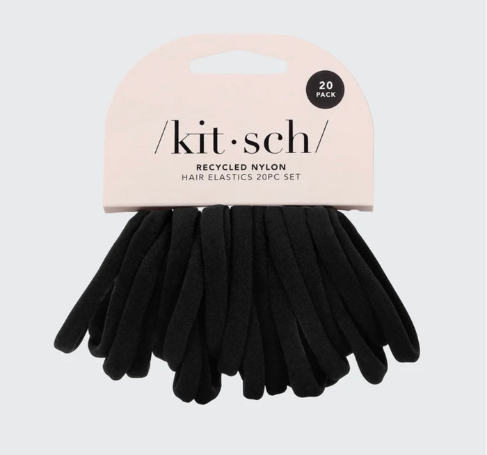 Kitsch Recycled Nylon Hair Elastic 20PC Set