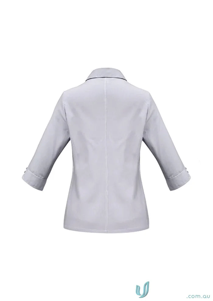 Light gray Ladies Ambassador 3Q Sleeve Shirt with three-quarter sleeves s29521 biz