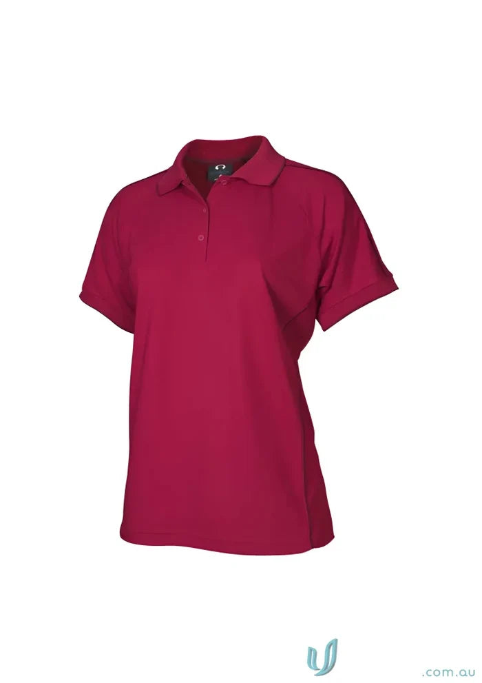 Ladies Resort Polo in deep fuchsia with classic collar and modern fit for women
