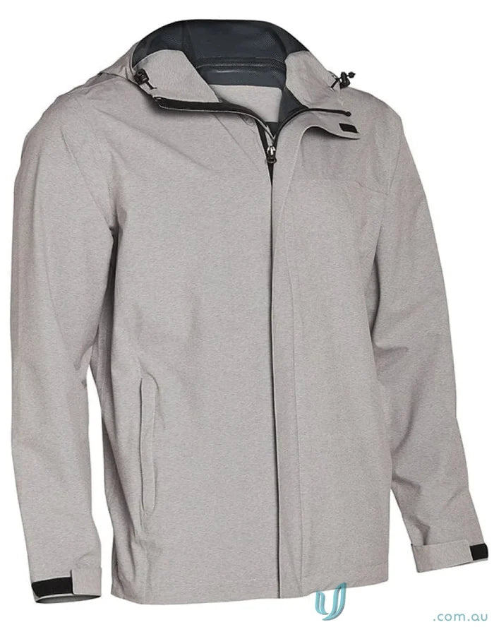 Ladies Absolute Waterproof Performance Jacket in light grey with full zipper and adjustable cuffs