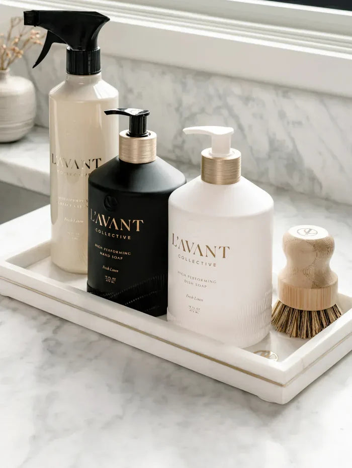 L'avant White Marble Luxury Tray