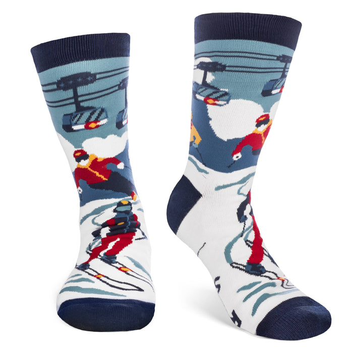 Lavley - I'd Rather Be Skiing Socks (CO Edition)