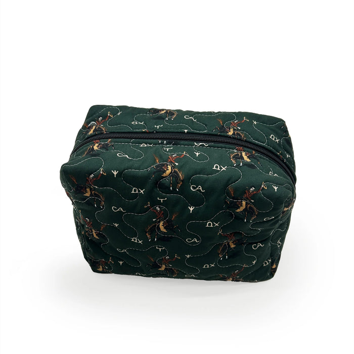 Lazy J Quilted Makeup Bag #QMB103EM-L