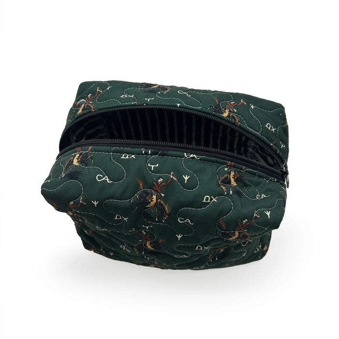 Lazy J Quilted Makeup Bag #QMB103EM-L