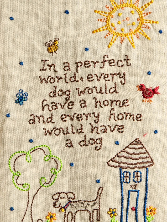 Linen Hand Towel|Dog-view 2