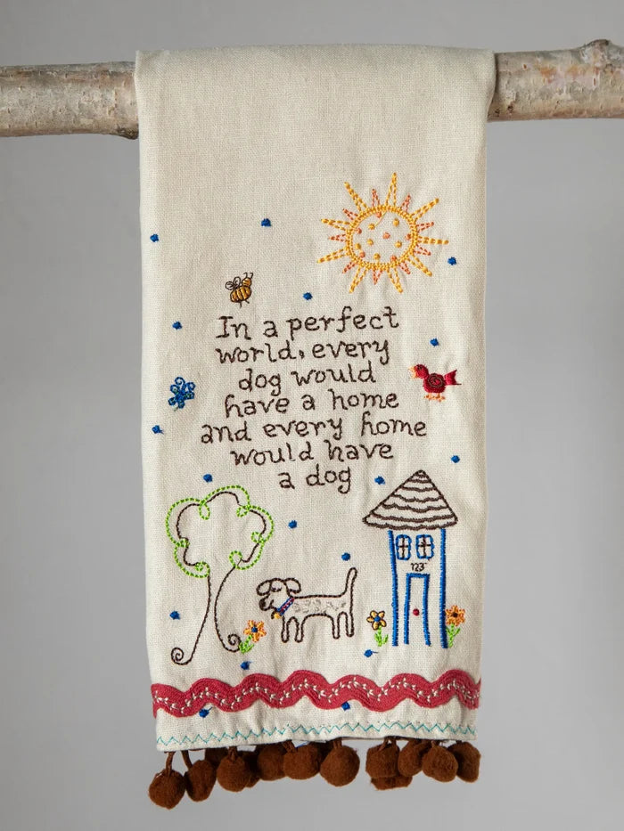 Linen Hand Towel|Dog-view 3