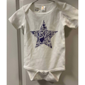 Little Black Tutu Purple Music Star Infant Bodysuit, 6-12 mo