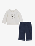 MICHAEL KORS logo-print star-motif trousers and sweatshirt