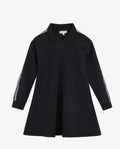 MICHAEL KORS logo-tape long-sleeve casual dress