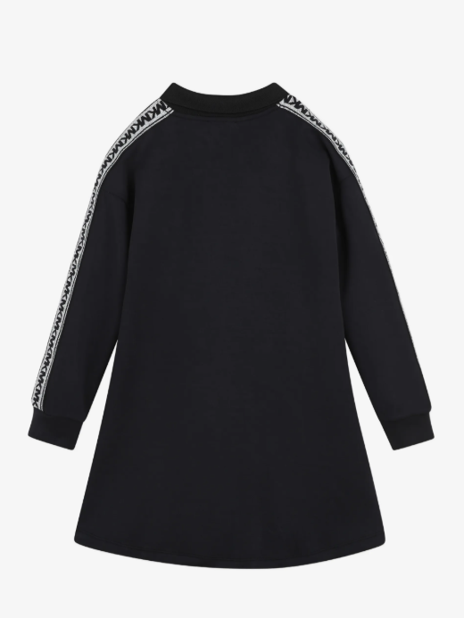 MICHAEL KORS logo-tape long-sleeve casual dress