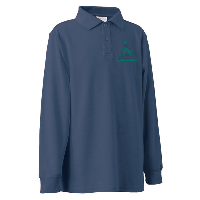 Long Sleeve Polo Shirt - Jade OR Navy