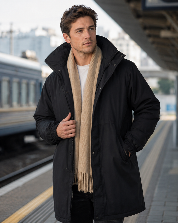 Longline Stadium Jacket