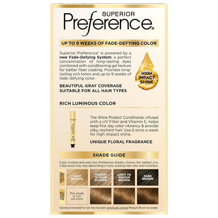 L'Oréal Paris Superior Preference 6-1/2G Lightest Golden Brown Permanent Hair Color - 12 Pack
