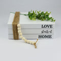 “LOVE STARTS AT HOME”  AFFIRMATION DECORATIVE BOOK SET (EMPTY PAGES)